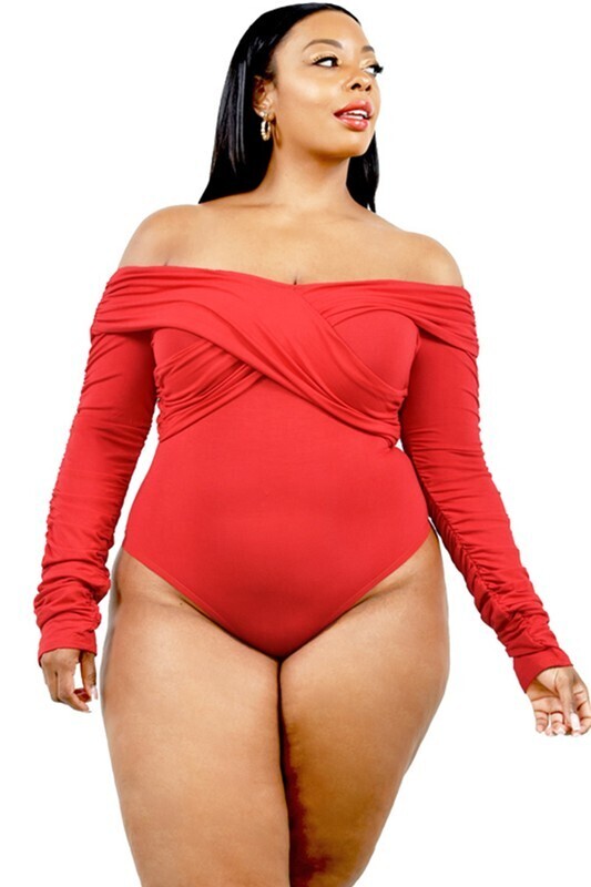 CHRISSY BODYSUIT (RED) - 3XL