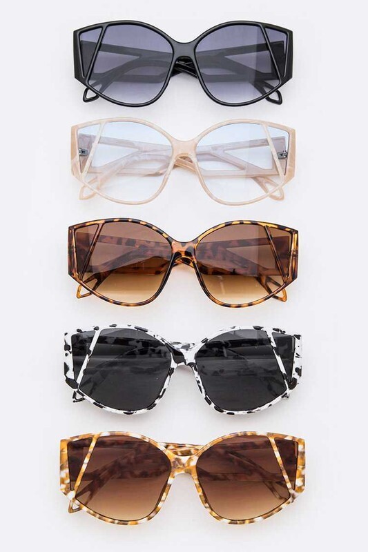  RETRO SHADES - BROWN MARBLE