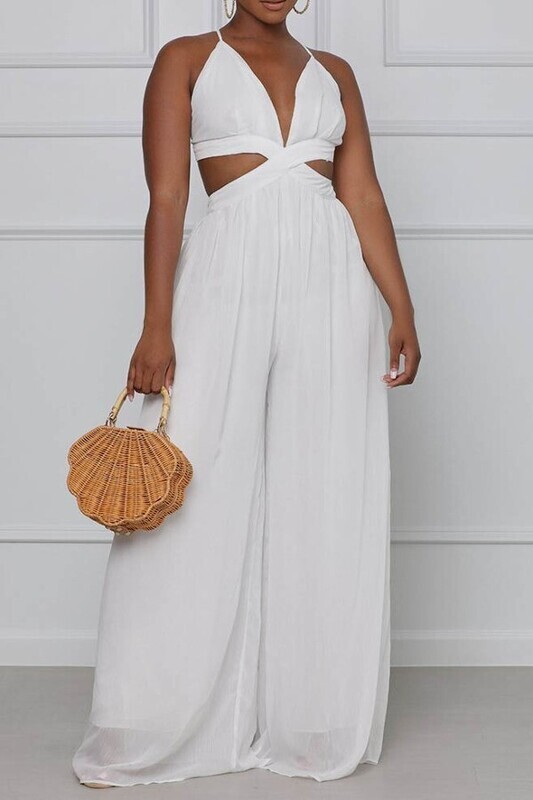 KAIA JUMPSUIT - WHITE (SMALL)