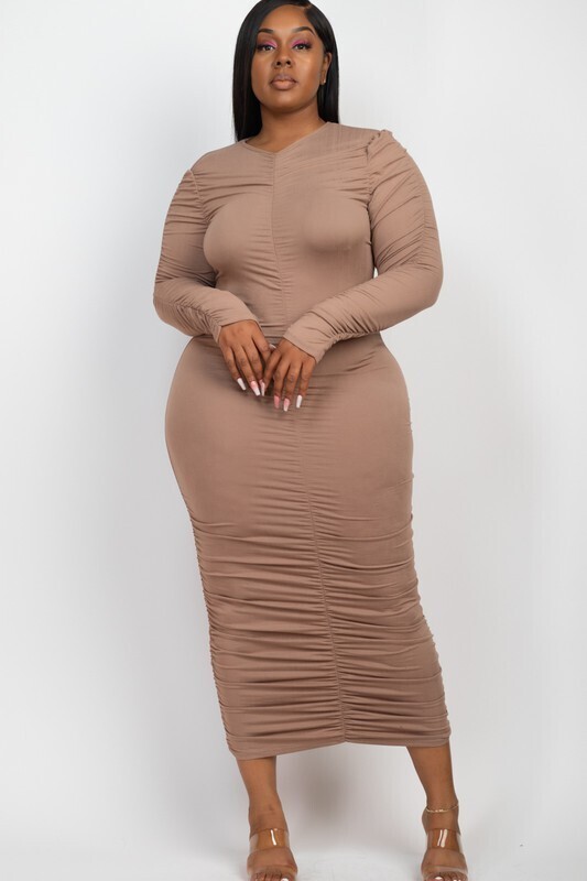 TAUPE GABRIELLE DRESS (2XL)
