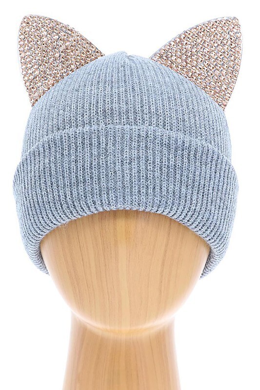 CHLOE BEANIE - GREY
