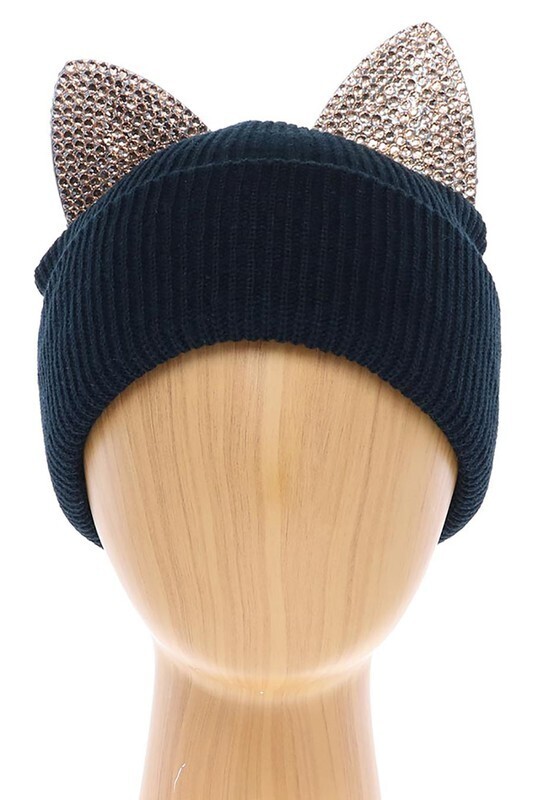 CHLOE BEANIE - BLACK