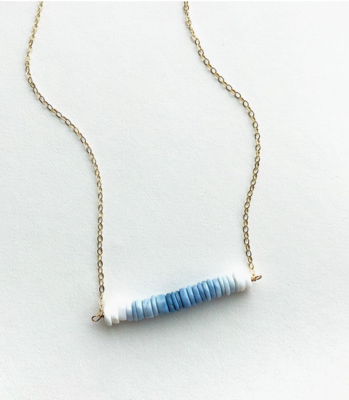 Laura Stark 116-15 Blue Ombre Necklace