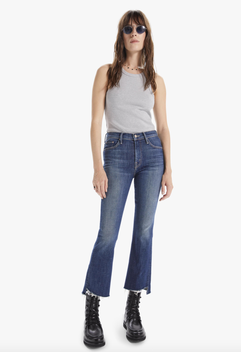 Mother The Insider Crop Step Fray-Girl Crush