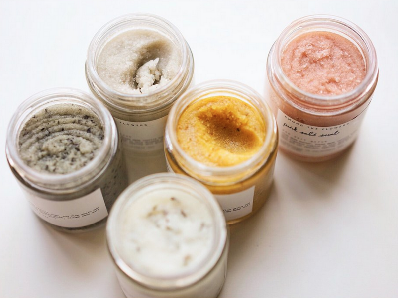 Among the Flowers Moisturizing Whipped Salt Scrub in Lavender ATF46