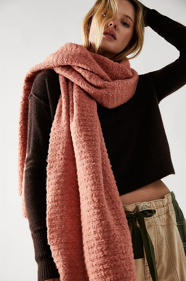 Free People Ripple Recycled Blend Blanket Scarf (Multiple Colors)