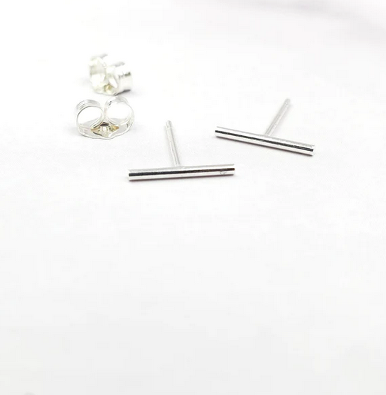 Sinead Cleary Sterling Silver Tiny Bar Studs SC938