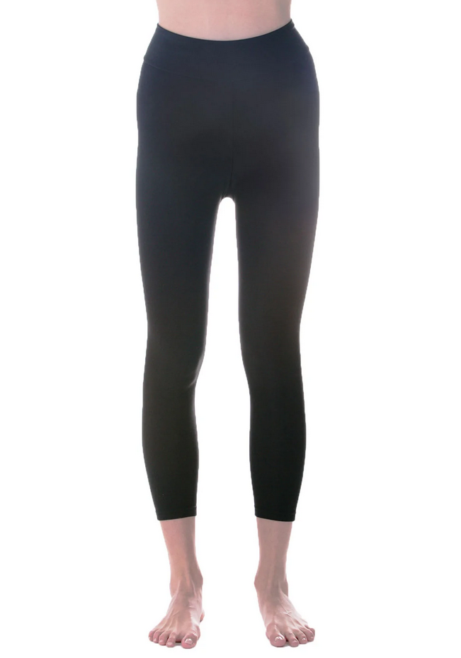 Plush Apparel Fleece-Lined Cropped Legging 