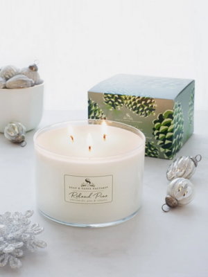 Soap & Paper Factory Roland Pine Three-Wick Soy Candle