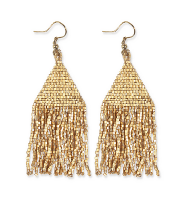 Ink + Alloy Gold Luxe Petite Fringe Earring IA59