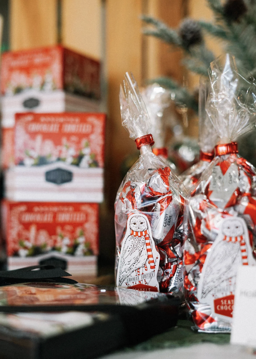 Seattle Chocolate Candy Cane Gourmet Gift Bag