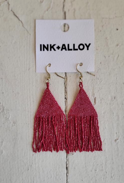 Ink + Alloy Scarlet Luxe Petite Fringe Earring IA53