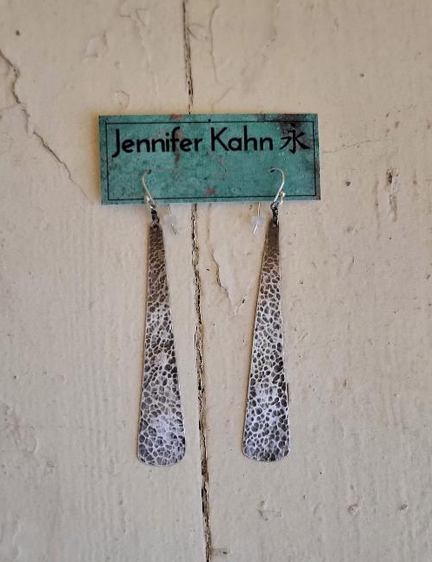 Jennifer Kahn Large Silver Taper Earrings JK145