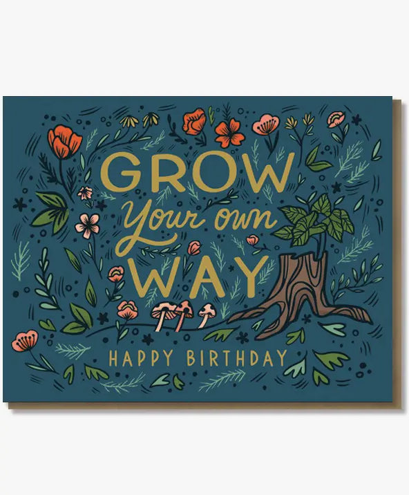 Paper Parasol Press Grow Your Own Way Birthday Card PP5