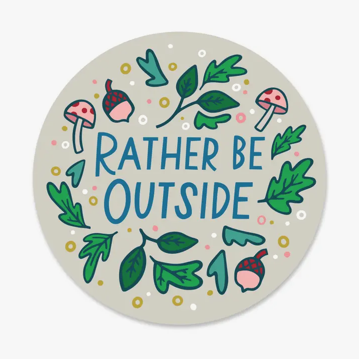 Paper Parasol Press Rather Be Outside Sticker PP20