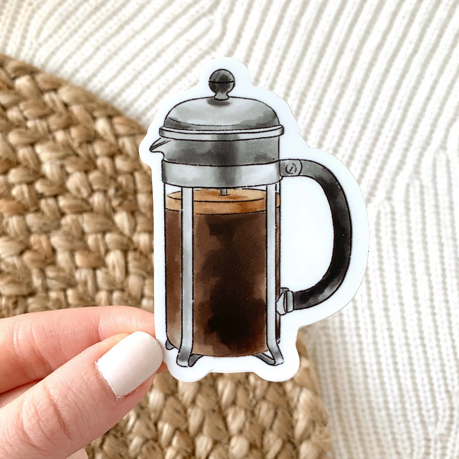 Elyse Breanne Design French Press Sticker EB11