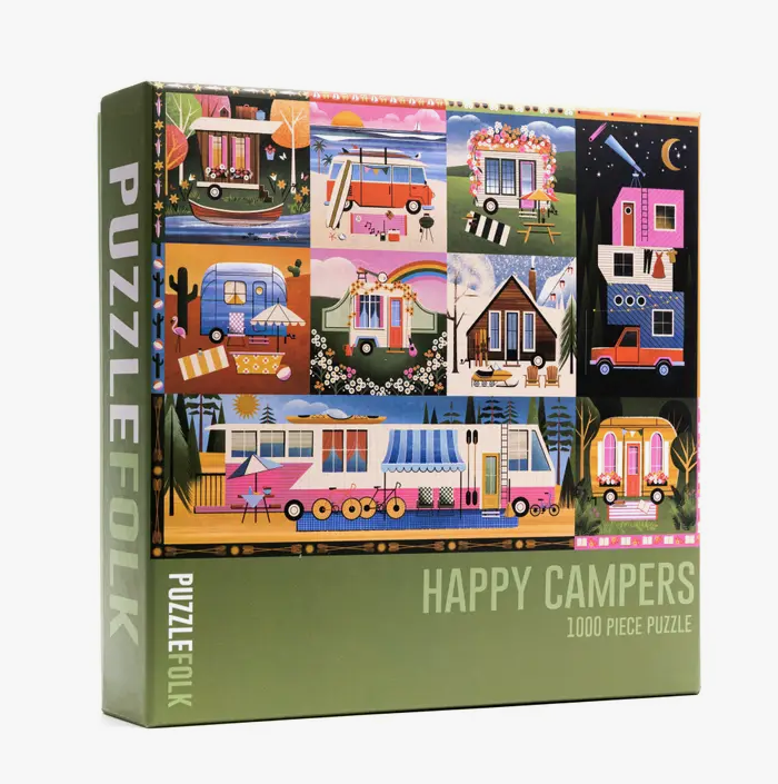 Puzzlefolk Happy Campers 1000 Piece Puzzle