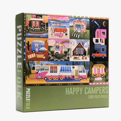 Puzzlefolk Happy Campers 1000 Piece Puzzle