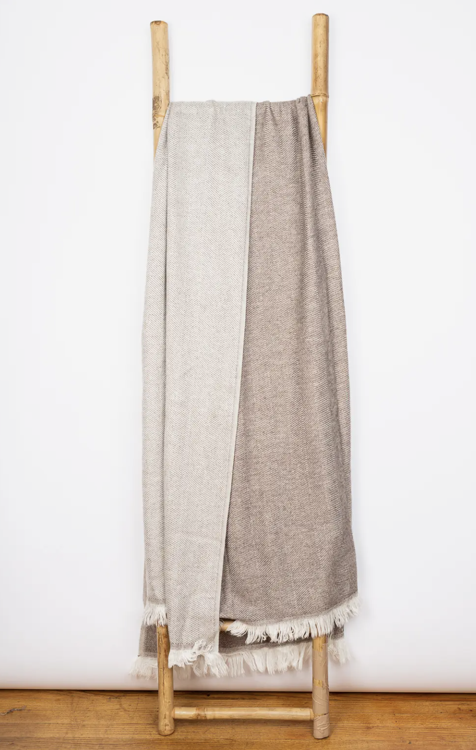 Dolma Herringbone Cashmere Throw