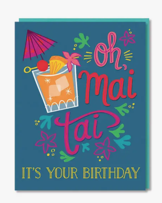 Paper Parasol Press Mai Tai Birthday Card PP24