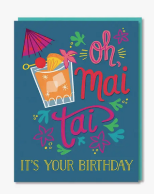 Paper Parasol Press Mai Tai Birthday Card PP24