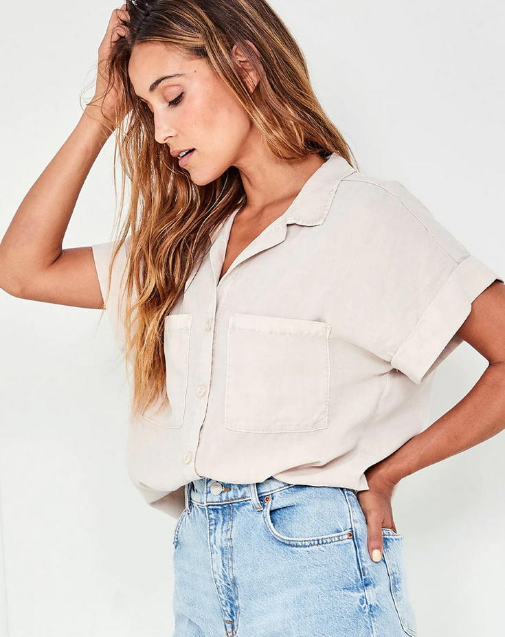 Bella Dahl Short Sleeve Button Down