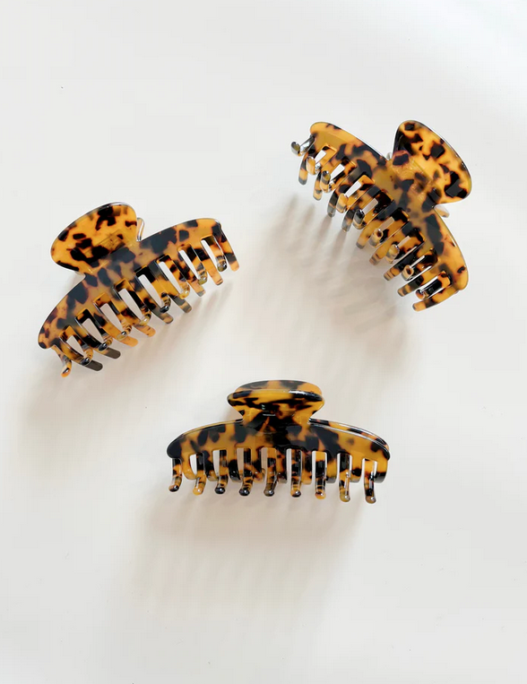  Polished Prints Hair Claw Clip in Tortoise PPR2