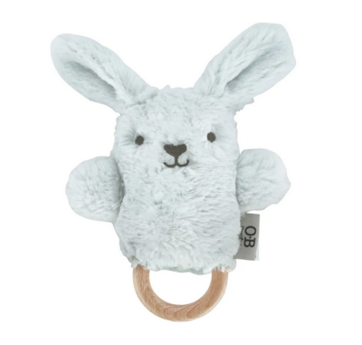 OB Designs Bunny Soft Rattle Toy (Multiple Colors)