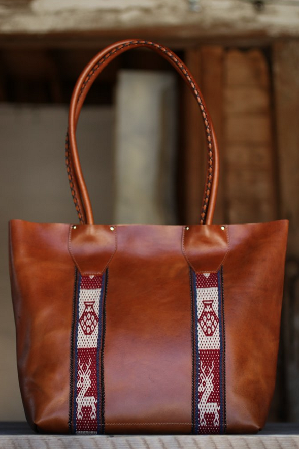 Linny Kenney One With Nature Peru Tote in Italian Vachetta Leather