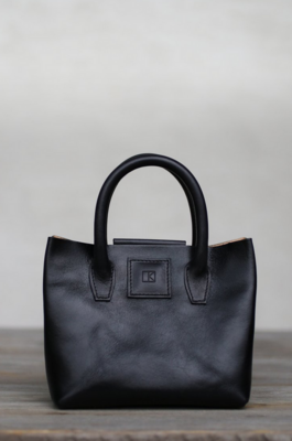 Linny Kenney The Mini Tote in Black (Diana Style)