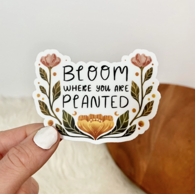 Big Moods Bloom Where You Are Planted Floral Sticker BM2