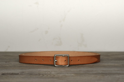 Linny Kenney Italian Leather Belt 1" (Natural)