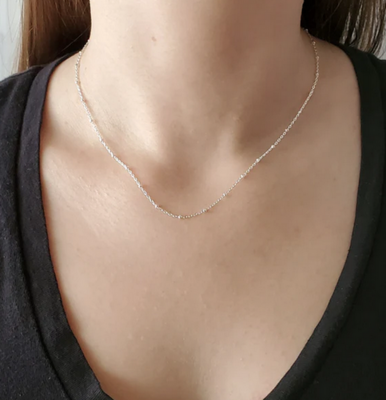Sinead Cleary SC1332 20" Sterling Beaded Chain Necklace