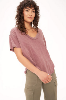 Project Social T Jade Scoop Neck Washed Tee (2 Colors)