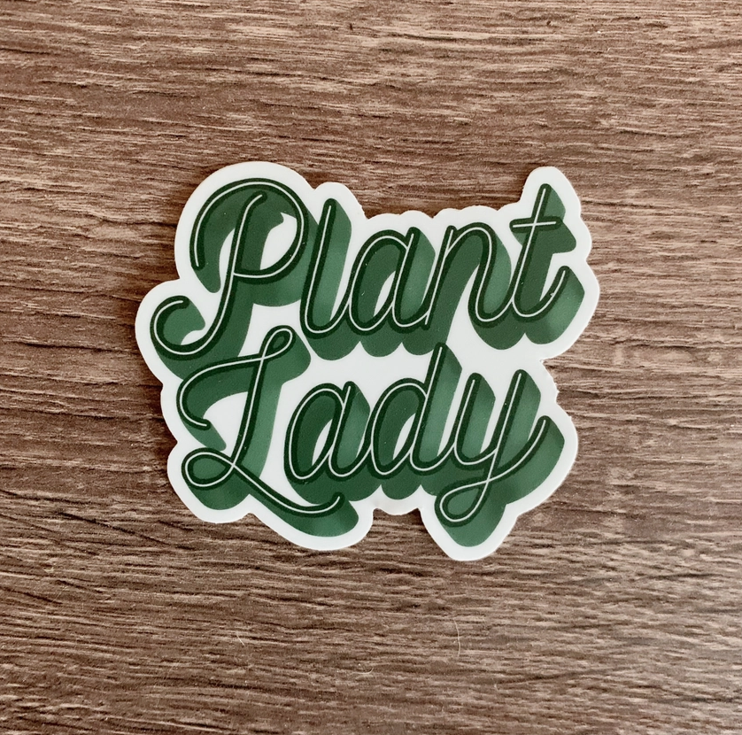 Clay Collection Co. Plant Lady Script Sticker CL2