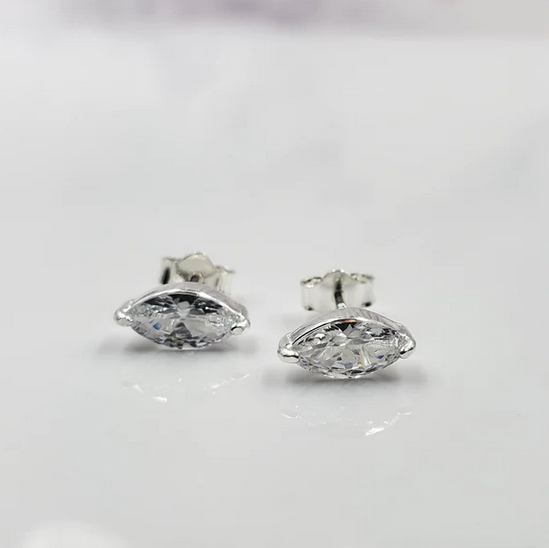 Sinead Cleary SC1382 Sterling Marquise CZ Studs