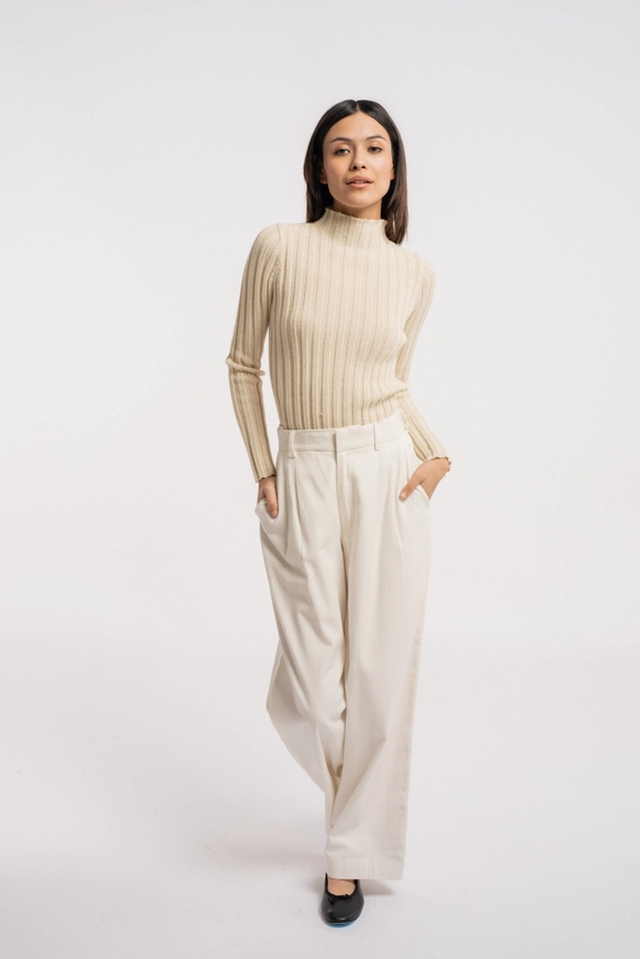 Laude The Label Soa Ribbed Wool Turtleneck