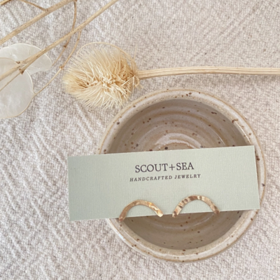 Scout and Sea Goldie Arch Studs SEA2