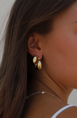 Katie Waltman Jewelry Coco Chunky Hoop Earrings KW36