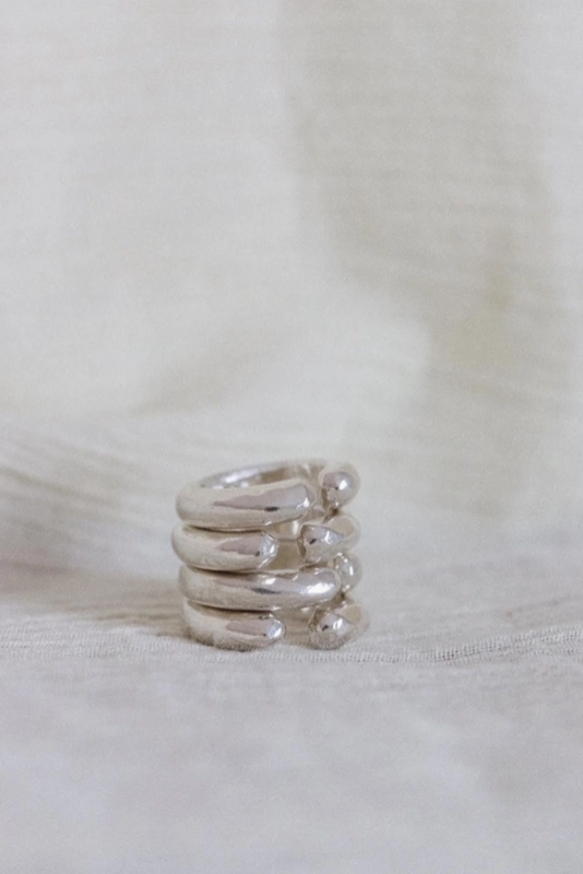 Goldie Jewelry Open Spaces Ring in Silver Size 8 GJ31