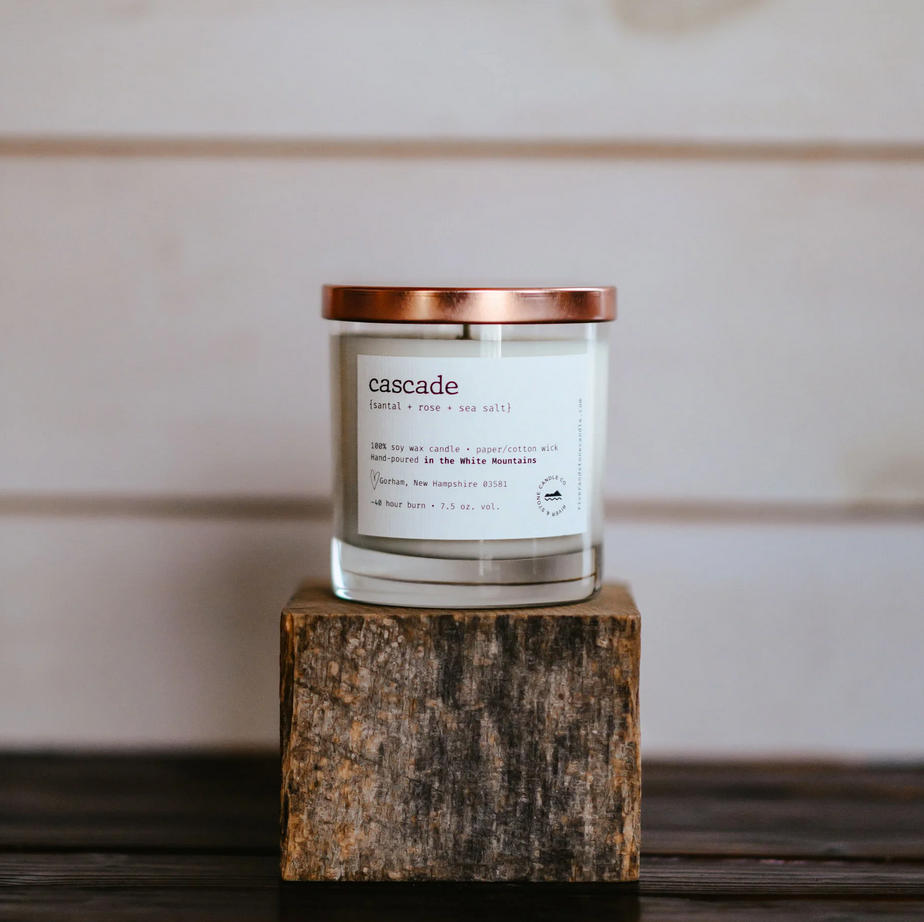 River &amp; Stone Candle Co. Cascade Soy Candle RS5