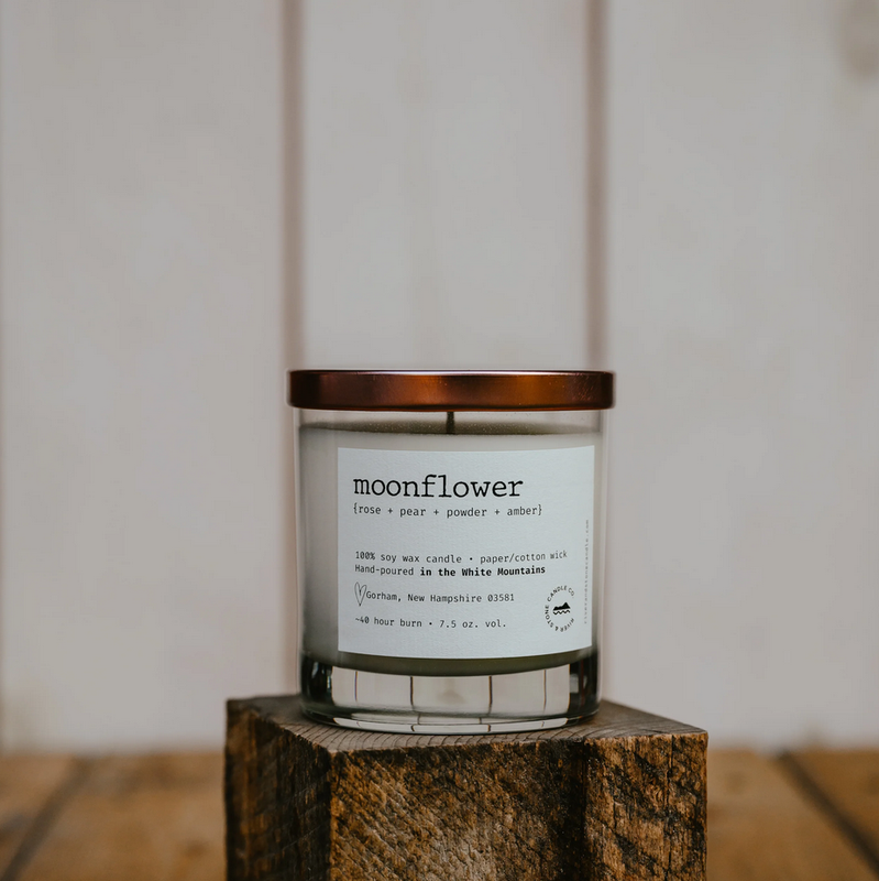River &amp; Stone Candle Co. Moonflower Soy Candle RS3