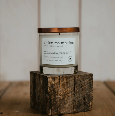 River & Stone Candle Co. White Mountains Soy Candle RS1