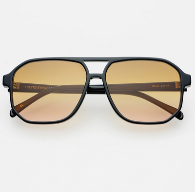 Freyrs Eyewear Billie Aviator Sunglasses in Black/Brown FR2