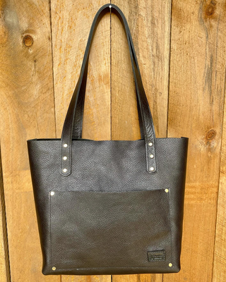 Kingdom Leather Large Tote Bag in Black