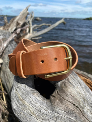 Kingdom Leather Belt in Brown