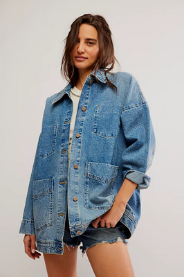 Free People Avery Denim Chore Jacket