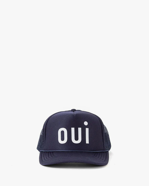 Clare V. Trucker Hat in Oui Navy