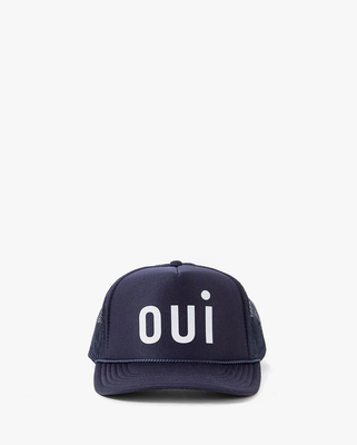 Clare V. Trucker Hat in Oui Navy