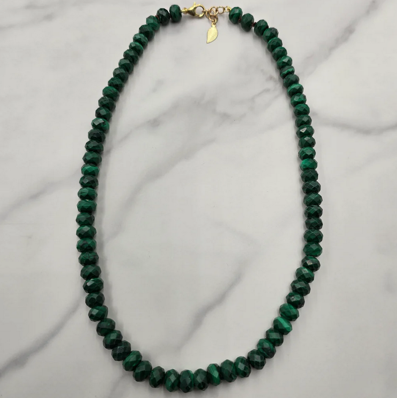 Sinead Cleary SC1571 Malachite Beaded Necklace